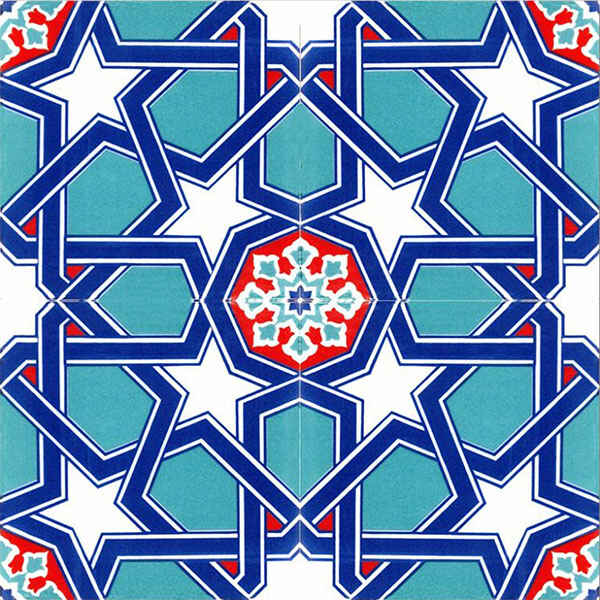 20x20 cm Çini Karo D-85